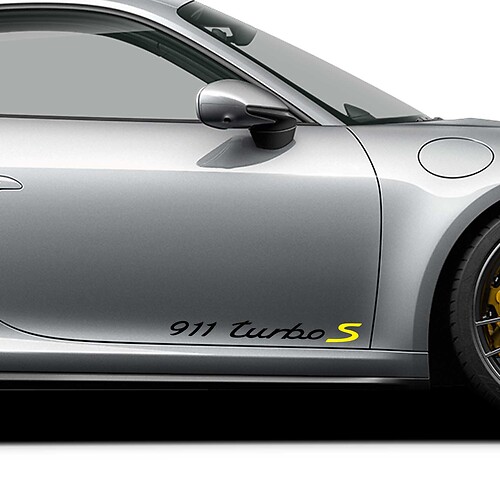 Adesivi Porsche Adesivo decalcomania laterale Porsche 911 Turbo S Signature 2
