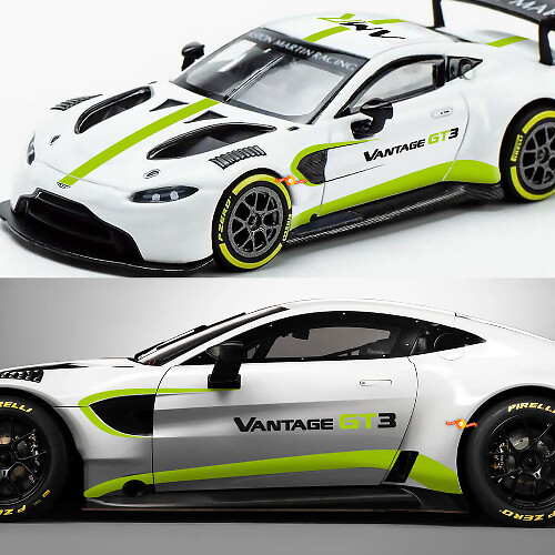 Adesivo in Vinile con Logo Vantage e Strisce Kit Completo per Aston Martin Vantage GT3