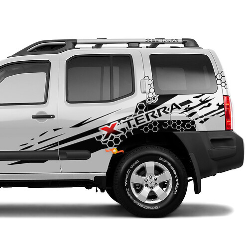 Decalcomanie per adesivi in ​​vinile con grafica Splash laterale Nissan Xterra
