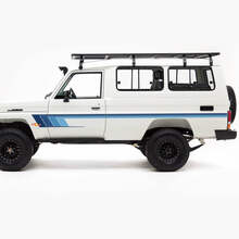 Kit di decalcomanie di Stripes Classic Side Retro per Toyota Land Cruiser J75 Series
 2