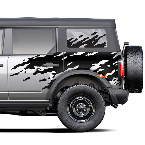 Adesivi per decalcomanie laterali Mud Splash per Ford Bronco
