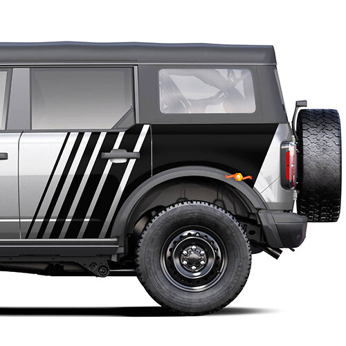 Adesivi per decalcomanie laterali a strobeo per la ford bronco
