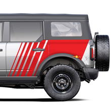 Adesivi per decalcomanie laterali a strobeo per la ford bronco
 3