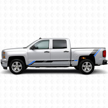 Strisce in Vinile Accentate Rialzate per Porta e Fiancata per Chevrolet Silverado 1500 K2XX 2014-2019_3