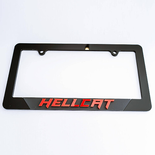 Coperture per targa con scritta Hallcat Letter Line Decorazione per veicolo adatte a Dodge