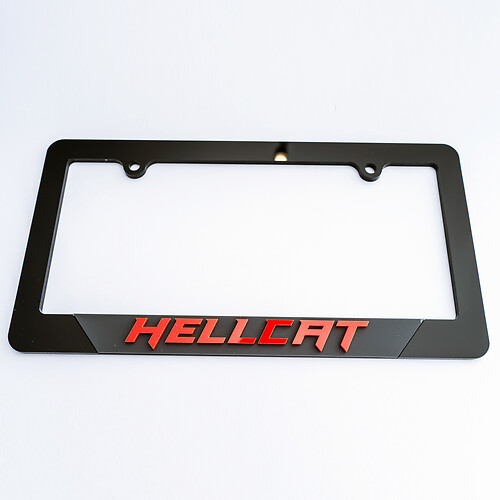Copritarga per veicoli Hellcat, cornici, decorazioni per veicoli adatte a Dodge Hellcat
