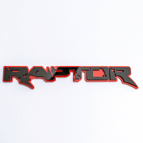 Distintivo Raptor 3D Parafango Badge Portellone Emblemi