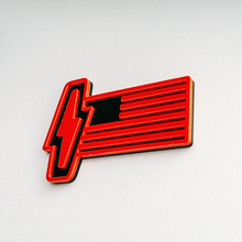 Stemma 3D con bandiera americana Ford 150 Lightning - Emblema distintivo parafango personalizzato rosso e nero
 2