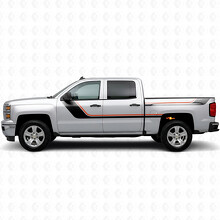 Strisce in vinile accentate superiori e laterali per porta e cassone per Chevrolet Silverado 1500 K2XX 2014-2019_2