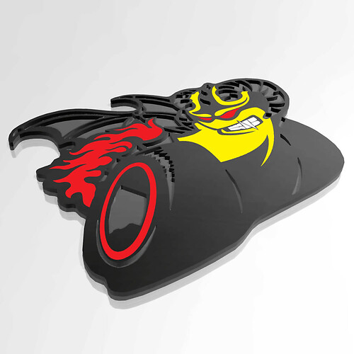 Emblema distintivo del portellone posteriore del pacchetto demone per Dodge Charger Challenger

