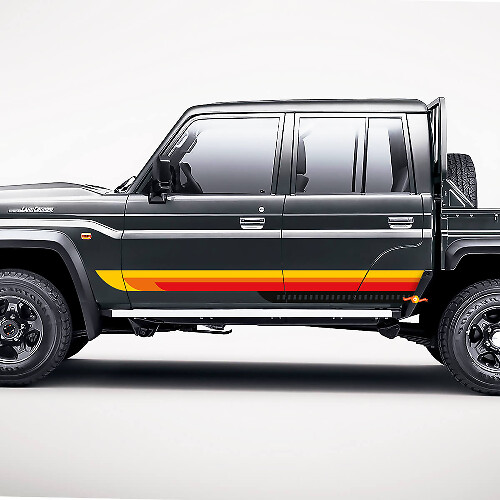 Kit decalcomanie per decalcomanie universali Toyota Retro Side Classic Stripes 3
