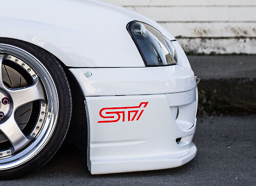 2x Sti Tecnica International Motorsports Racing Vinil Sticker Decal si adatta a Impreza Brz WRX Legacy
