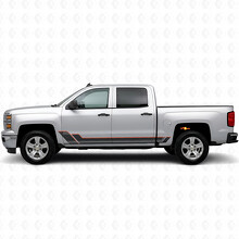 Strisce in vinile con contorno angolare per portiere e pannelli sottoporta per Chevrolet Silverado 1500 K2XX 2014-2019_2