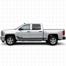 Strisce in vinile con contorno angolare per portiere e pannelli sottoporta per Chevrolet Silverado 1500 K2XX 2014-2019_4