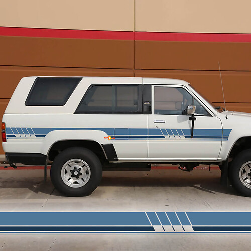 Adesivi per decalcomanie in vinile con strisce laterali del carro Toyota 4Runner SR5 vintage classico della vecchia scuola
