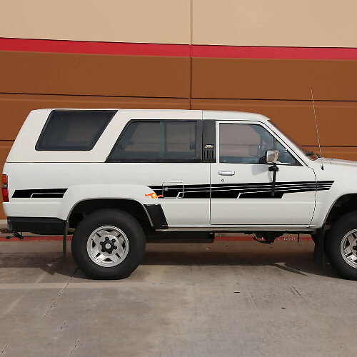 Adesivi in vinile per strisce laterali per la wagon Toyota 4Runner SR5 classica
