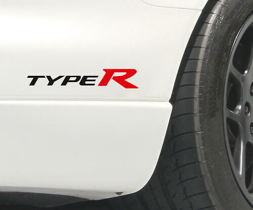 Adesivi in Vinile Stile Type R per Honda Civic Accord Integra