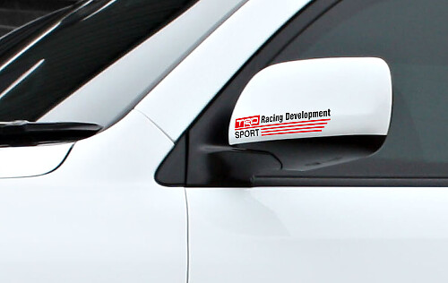 Set di Adesivi in Vinile per Specchietti Retrovisori Stile Sport TRD per Auto Toyota