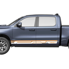 Kit di Adesivi in Vinile con Strisce Laterali Personalizzate Stile Geometrico per Dodge Ram 1500 REV_3