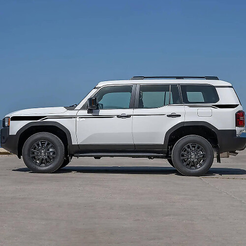 Adesivi in Vinile per Strisce Decorative Porte Laterali 2 Pezzi per Toyota Land Cruiser