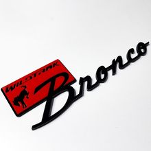Distintivi parafango Bronco Wildtrak Emblema 3D del portellone posteriore Nero vs rosso
 2