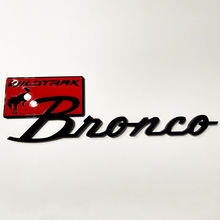 Distintivi parafango Bronco Wildtrak Emblema 3D del portellone posteriore Nero vs rosso
 3