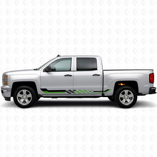 Strisce Vinile a Scacchi per Porta e Battitacco per Chevrolet Silverado 1500 K2XX 2014-2019_4