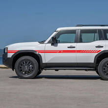 Adesivi in vinile per strisce decorative sulle porte laterali della Toyota Land Cruiser
 2