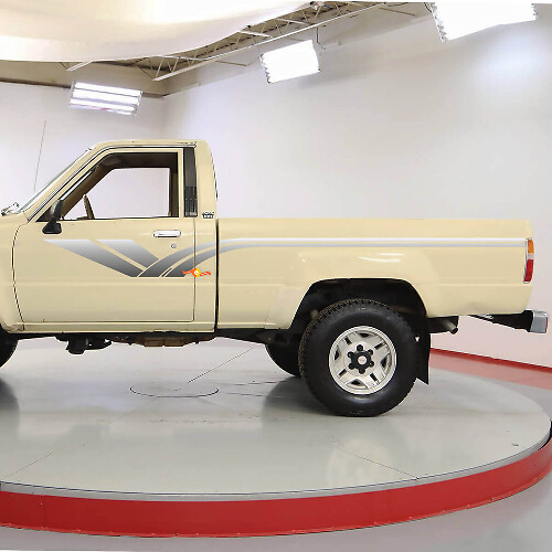 Adesivi in Vinile a Strisce Laterali Sfumarie per Toyota Hilux 1983–1988
