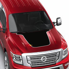 Cappuccio Nissan Titan Pro4x Adesivi in Vinile Blackout Decalcomanie Grafiche
 2
