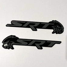 Stemma SRT Trackhawk 3D Emblema stemmi parafango nero vs grigio 3
 5
