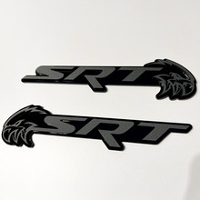 Stemma SRT Trackhawk 3D Emblema stemmi parafango nero vs grigio 3
 6