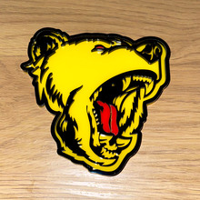 Orso Grizzly lingua rossa Distintivo 3D Emblema dei distintivi del portellone posteriore del parafango
 5