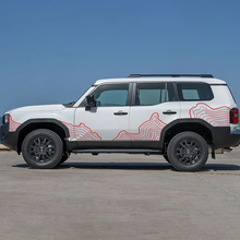 Toyota Land Cruiser porte laterali mappa topografica decalcomanie adesivi in ​​vinile grafica
 2