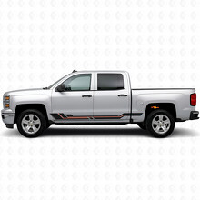 Strisce Viniliche Parallele per Porta e Modanatura Laterale per Chevrolet Silverado 1500 K2XX 2014-2019_2