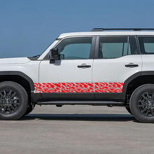 Toyota Land Cruiser Pannello basculante Porte laterali Splash Decalcomanie Adesivi in ​​vinile Grafica
 2