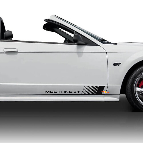 Ford Mustang GT Side Rocker Stripes Adesivi in ​​vinile Decalcomanie Grafica
