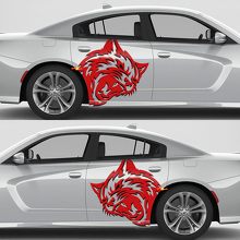 Kit di Adesivi Laterali Wildcat in Vinile per Dodge Challenger o Charger_2