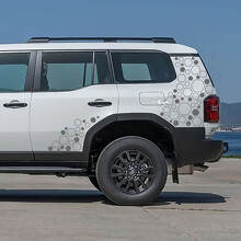 Adesivi in vinile a nido d'ape per lati e quarti posteriori per Toyota Land Cruiser 2024_3
