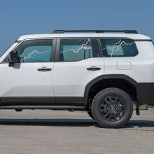 Toyota Land Cruiser topografica finestra laterale decalcomanie adesivi in ​​vinile grafica
 2