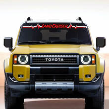 Toyota Land Cruiser Parabrezza impulso cardiaco Decalcomania Adesivi in ​​vinile Grafica
 2