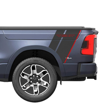 Adesivi in Vinile con Strisce Doppie Parafango Posteriore per Dodge Ram 1500 REV_3