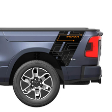 Strisce per camion laterali posteriori Rocker per Dodge RAM 1500 REV decalcomanie in vinile adesivi grafica 3
 2
