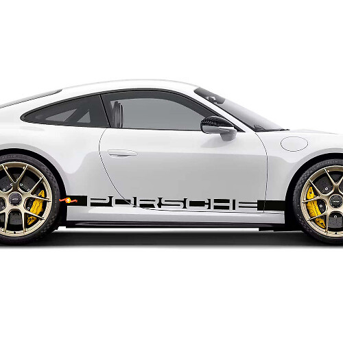 Adesivo Strisce Laterali Con Scritta Porsche Per Porsche 911