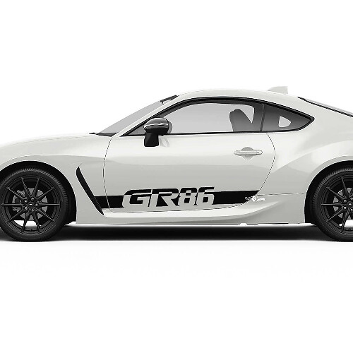 Kit Adesivi Vinile Strisce Laterali Porta GR86 per Toyota GR86