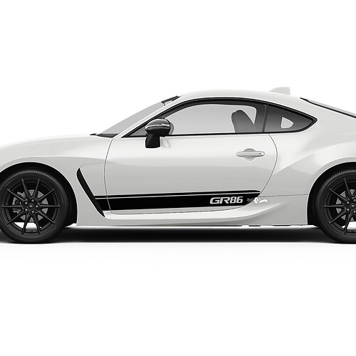 Toyota GR86 porte accenti laterali strisce grafiche decalcomanie adesivi
