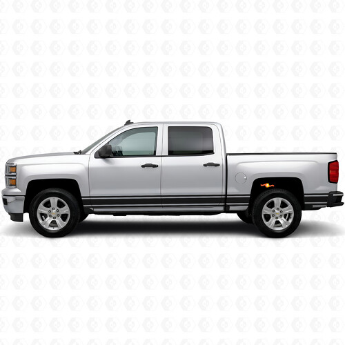 Strisce in Vinile Sottili per Porte e Fiancate per Chevrolet Silverado 1500 K2XX 2014-2019_1