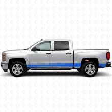Strisce in Vinile Sottili per Porte e Fiancate per Chevrolet Silverado 1500 K2XX 2014-2019_4