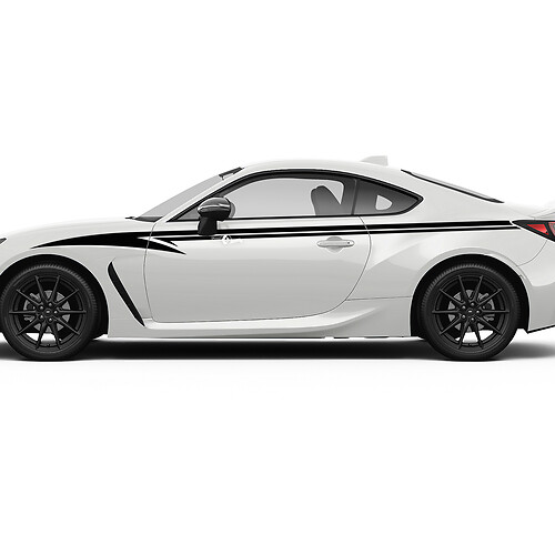 Toyota GR86 carrozzeria completa Accenti laterali Strisce Grafica Decalcomanie Adesivi
