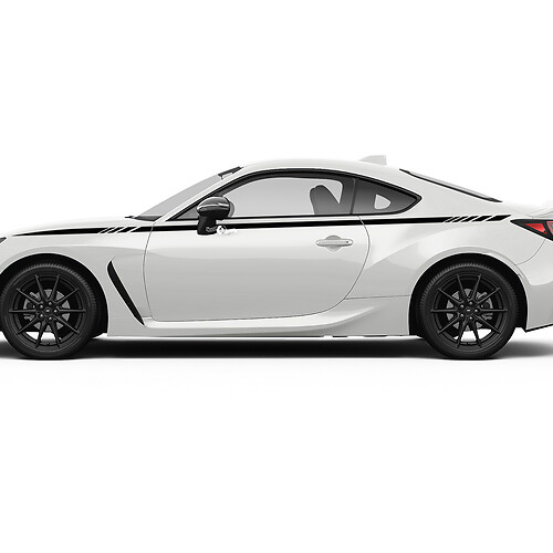Toyota GR86 Porte Accenti laterali Strisce da corsa Grafica Decalcomanie Adesivi
